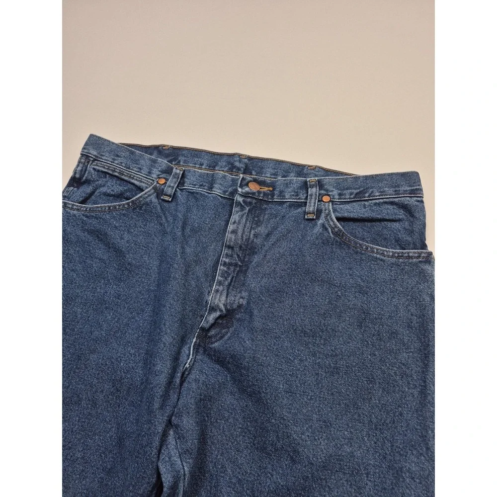 Wrangler A102 Jeans Mens 36x32 Blue Relaxed Fit Straight Leg Denim